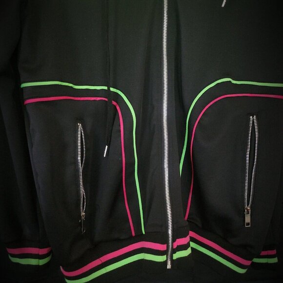 Demolition Medium Multicolor Jacket A STUNNER Pink And Green - Picture 10 of 12